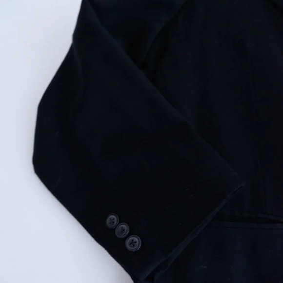 Vintage Bendetti Black Triple Button 100% Wool Blazer Size See Measurements - Picture 10 of 14